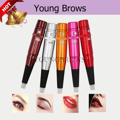 Electric Eyebrow Tattoo Machine - Digital Permanent Makeup Pen for Microblading, Lip & Eyeliner Tattoo