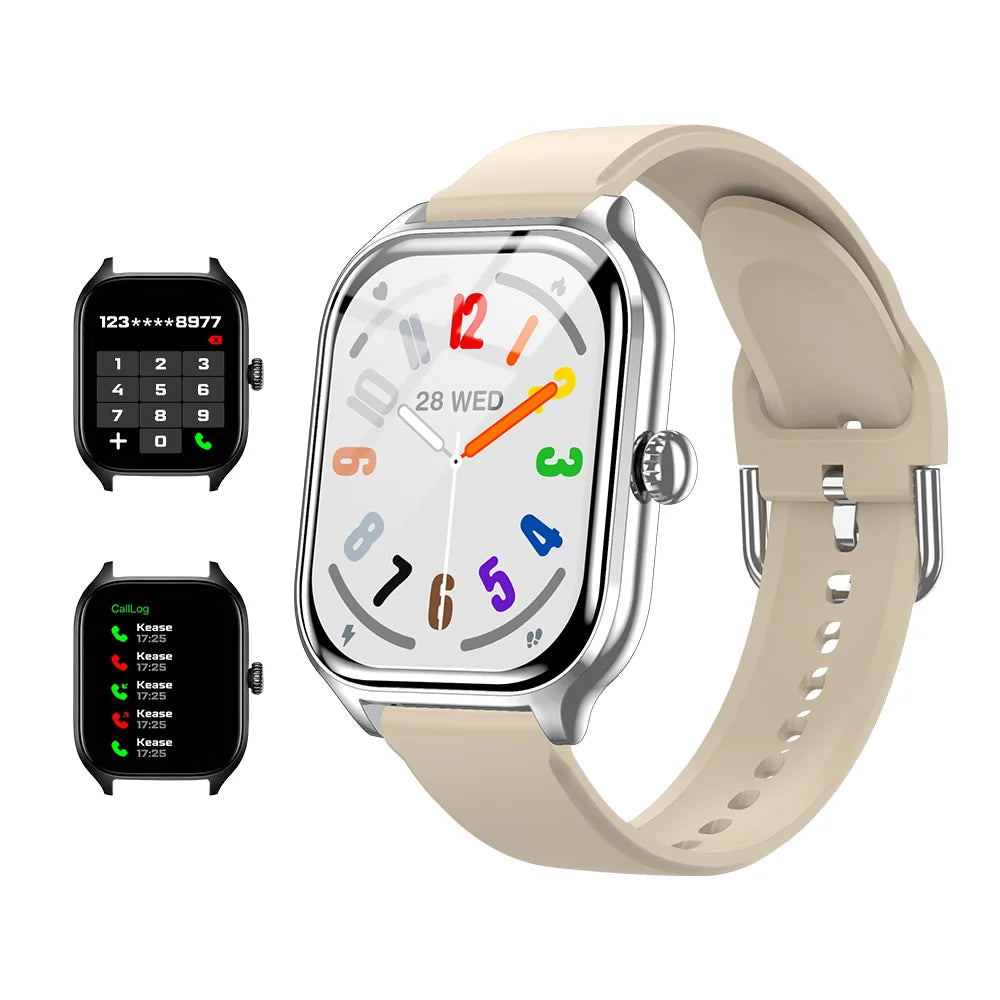 LAXASFIT H9 Promax Smartwatch – Bluetooth Call Answering, Heart Rate & SpO2 Monitoring, Calorie Tracking Fitness Watch