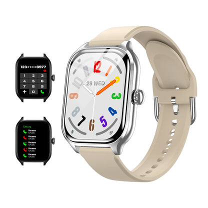 LAXASFIT H9 Promax Smartwatch – Bluetooth Call Answering, Heart Rate & SpO2 Monitoring, Calorie Tracking Fitness Watch