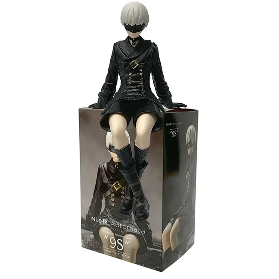Nier Automata 2B Yorha No.2 Type B Figure - 15cm SEGA Chokonose PVC Anime Collectible Model Toy