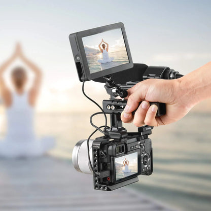 SmallRig Universal Magic Arm with Small Ball Head – Adjustable Monitor Mount Rotating Arm for Sony A7S3, Canon Cameras & Camera Cage Rig Setup