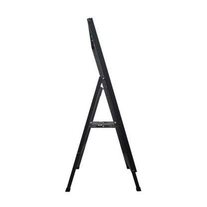 Black A-Frame Sidewalk Sign Stand – Floor Standing Advertising Poster Board Display for Shop, Street & Outdoor Marketing