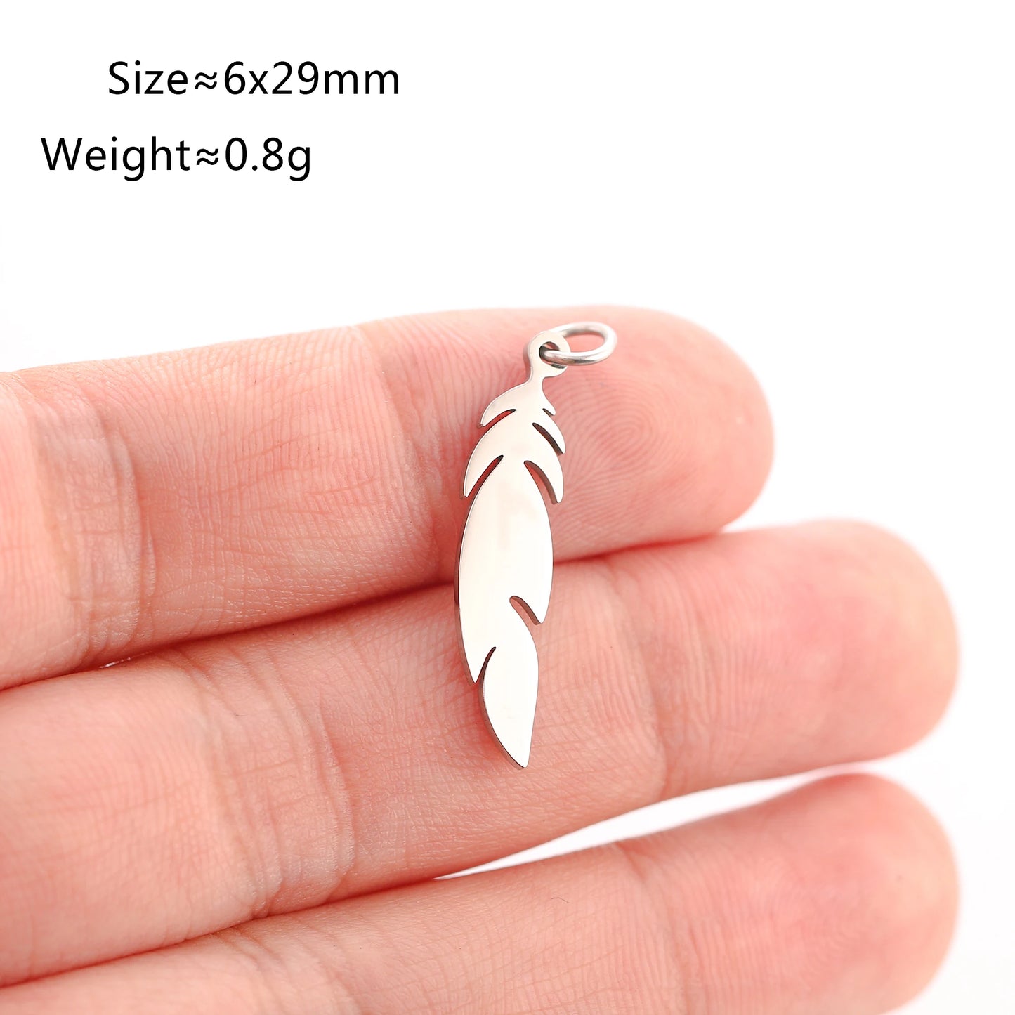 5PCS Animal Claw Charms Set – Stainless Steel Cat, Elephant, Hummingbird & Yoga DIY Pendants for Necklaces & Earrings