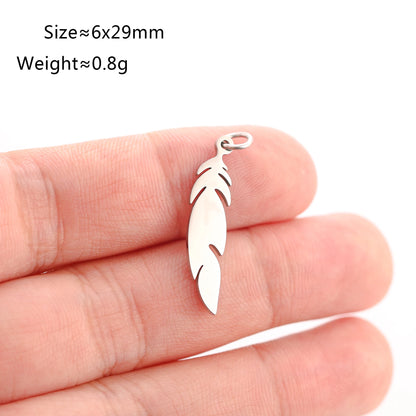 5PCS Animal Claw Charms Set – Stainless Steel Cat, Elephant, Hummingbird & Yoga DIY Pendants for Necklaces & Earrings