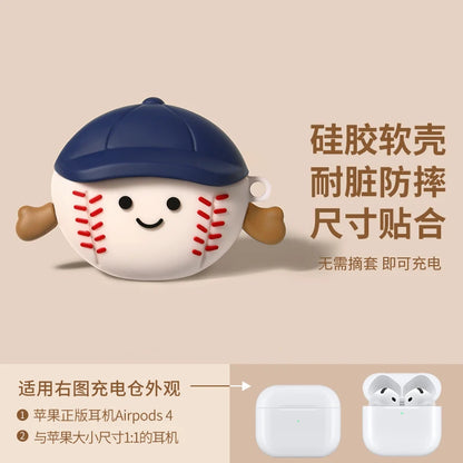 Cute Lying Panda Silicone Case for AirPods 4 (2024) & AirPods Pro 1/2/3 — Protective Earbuds Charging Cover