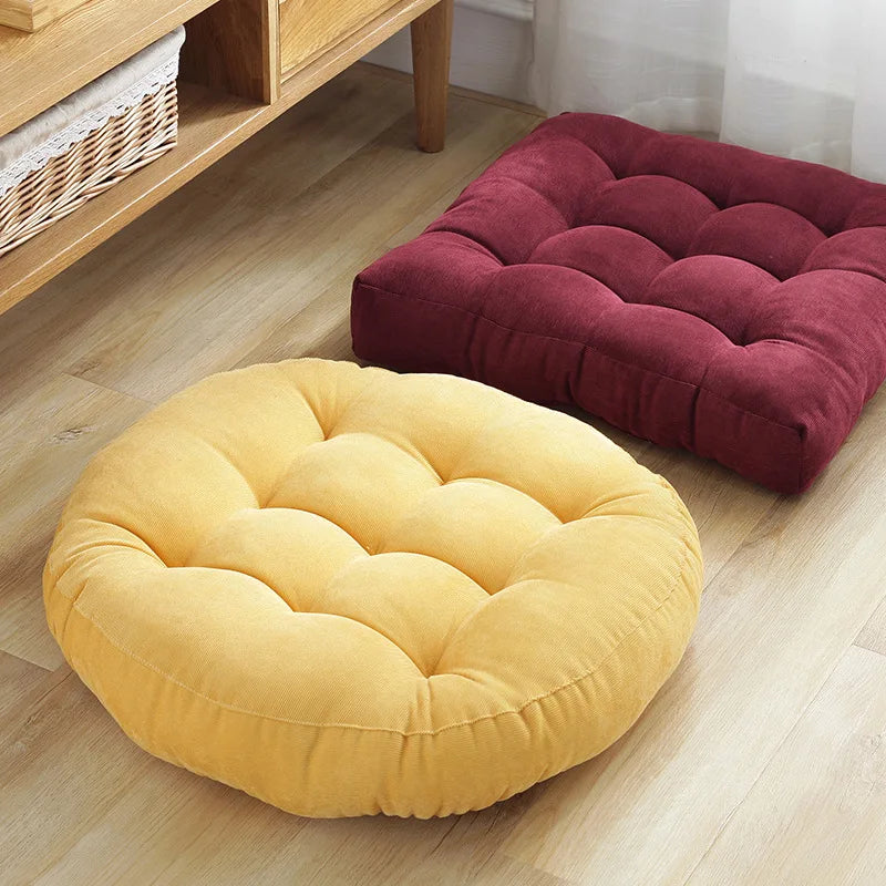 Inyahome Round Floor Cushion – Large Meditation Pillow for Kids & Adults, Yoga & Seating