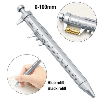 Multifunction Caliper Ballpoint Pen — 0.5mm Gel Ink Vernier Roller Pen, Creative Stationery Tool