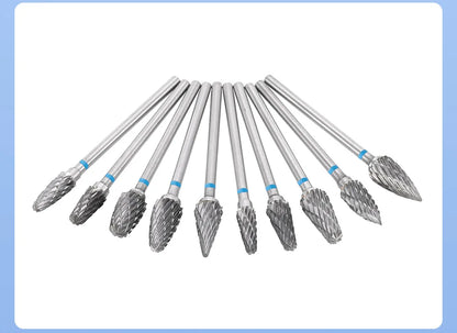 DENTAL Carbide Drills Kit - 2.35mm HP, Autoclavable at 135°C, for Universal Grinding, Removing & Polishing