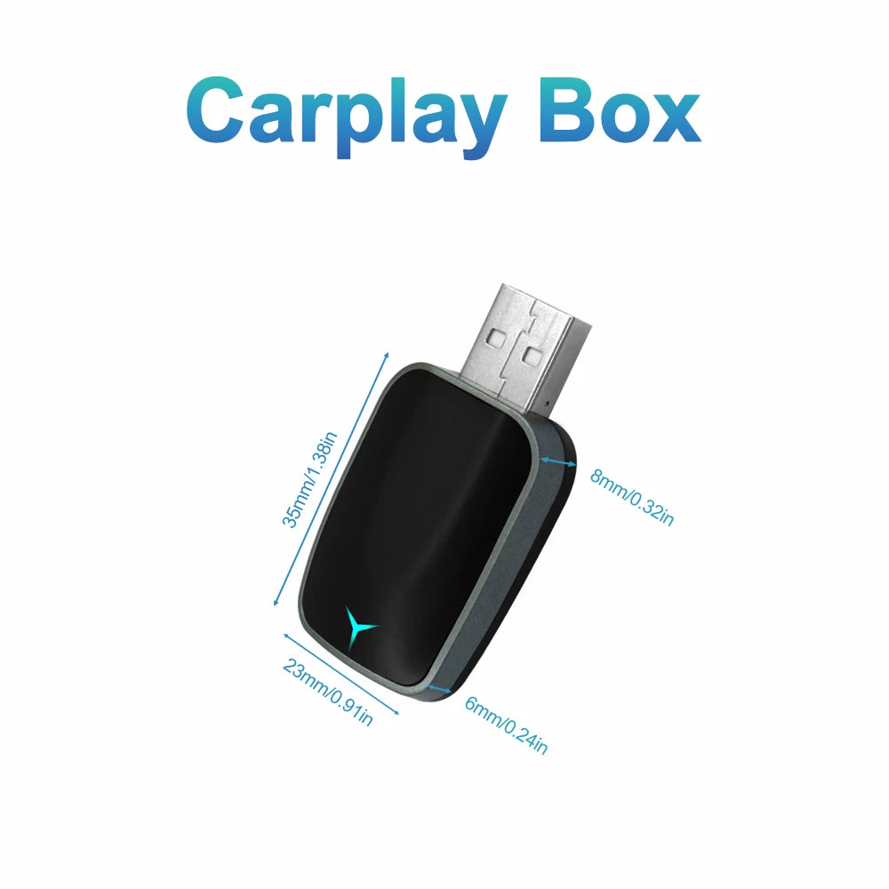 2025 2-in-1 Wireless CarPlay AI Box – Convert Wired CarPlay to Wireless with Android Auto, Plug and Play