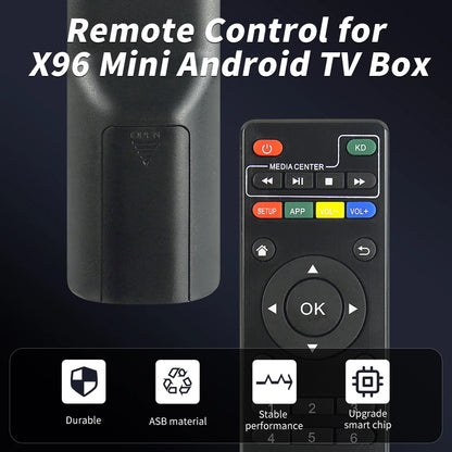 X96 Mini Universal Remote for Android TV Box, Compatible with MXQ Pro 4K, T95M, T95X, H96 Pro+ & More