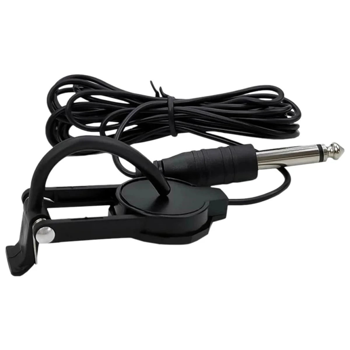Clip-On Audio Jack Pickup – 2.5M Sound Transducer for Acoustic Guitar, Mandolin, Bouzouki, Violin, Banjo & Ukulele