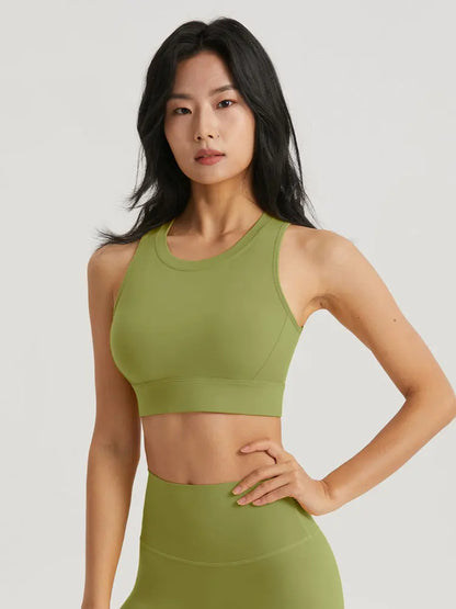 INLUMINE Anti-Light Sports Bra – Backless Yoga & Gym Fitness Top for Women