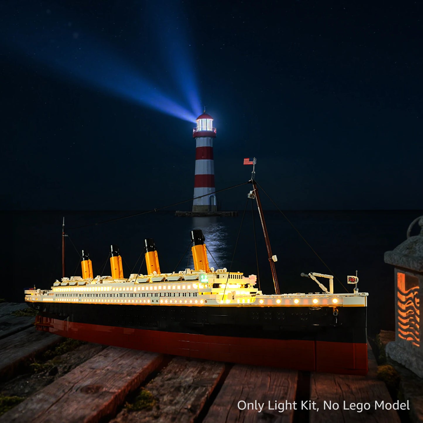 LEGO Titanic 10294 LED Light Kit - LED Lighting Set for Titanic Building Blocks Display Model