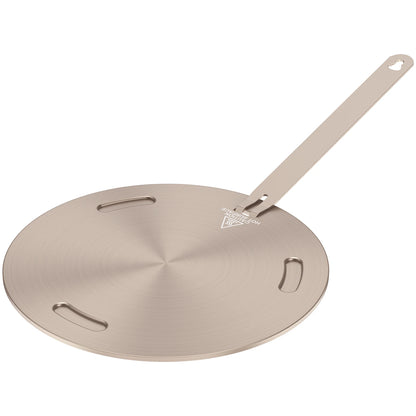 Portable Heat Conduction Plate for Gas Stove - Stainless Steel Induction Adapter with Removable Handle