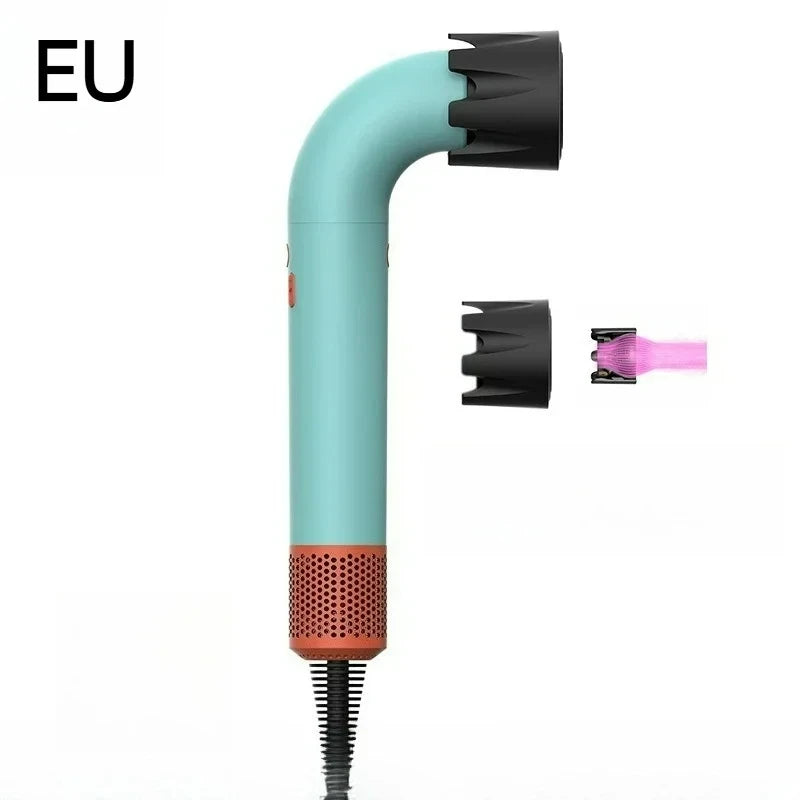 EU High-Speed Leafless Hair Dryer – Negative Ion Salon Diffuser Nozzle for Precise Styling