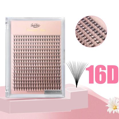 Goddess Premade Volume Lash Fans — 4D to 20D Faux Mink Individual Eyelash Extensions, Pointy Stem 320 Fans