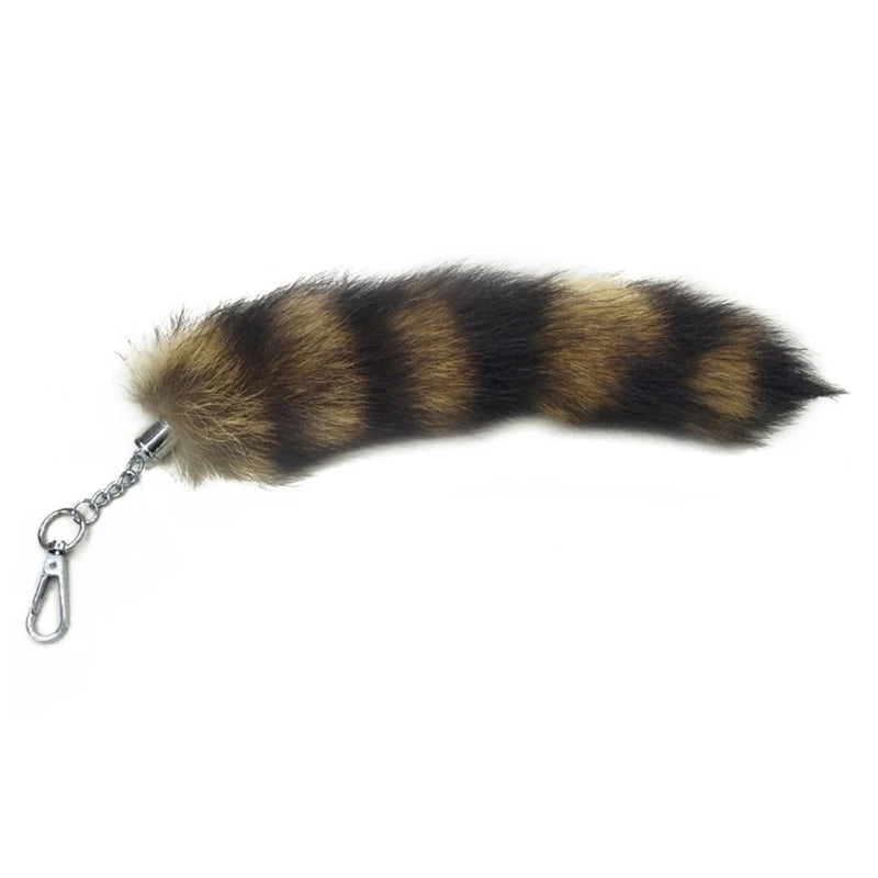 New Fashion Wolf Tail Fur Keychain – Unisex Car Keyring & Bag Charm Accessory Gift