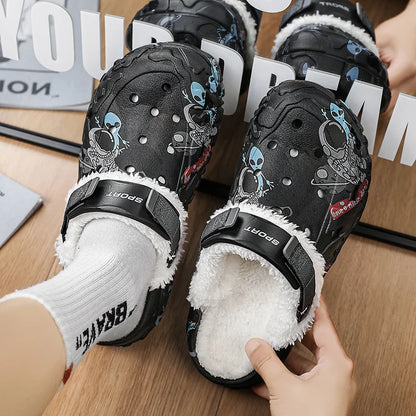 Men’s & Women’s Winter Slippers – Soft Plush Indoor, Non-Slip Removable Sandals, Big Size 47