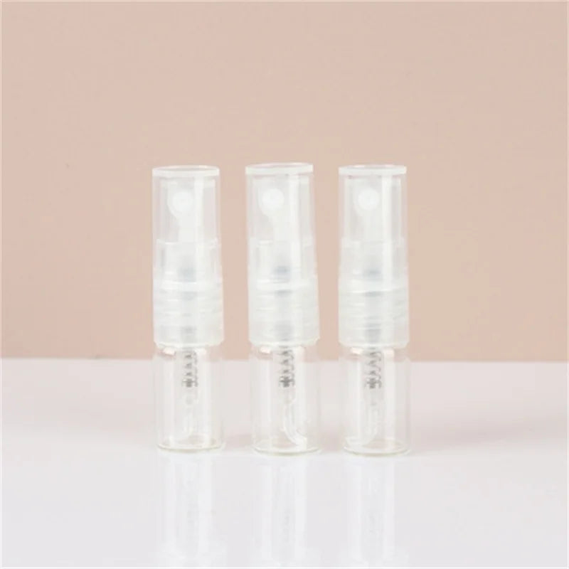 20/50/100/200pcs 1ML Portable Glass Spray Bottles | Refillable Perfume Sample Dispenser