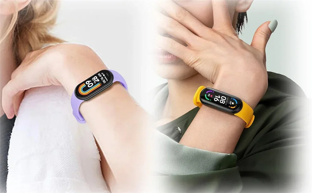 Waterproof Silicone Sport Strap for Xiaomi Mi Band 9/8/NFC – Replacement Smart Bracelet Accessory