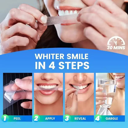 7/14/28-Pair Teeth Whitening Strips - 5D/9D Whitening Treatment with Reduced Sensitivity for a Brighter Smile