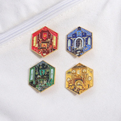 Geometric Color Film & TV Badge – Creative Magic School Room Brooch Accessory
