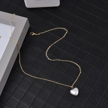 SUMENG 2024 Kpop Pearl Choker Necklace – Double Layer Pendant Jewelry Gift for Women