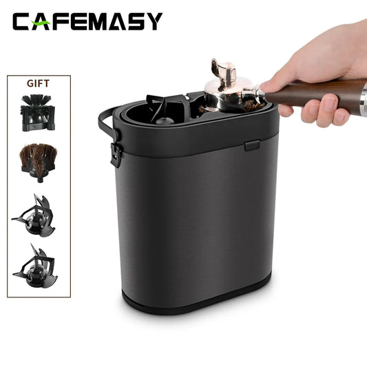 CAFEMASY Electric Coffee Portafilter Cleaner – Automatic Cleaner for 51/53/58mm Commercial Coffee Machines