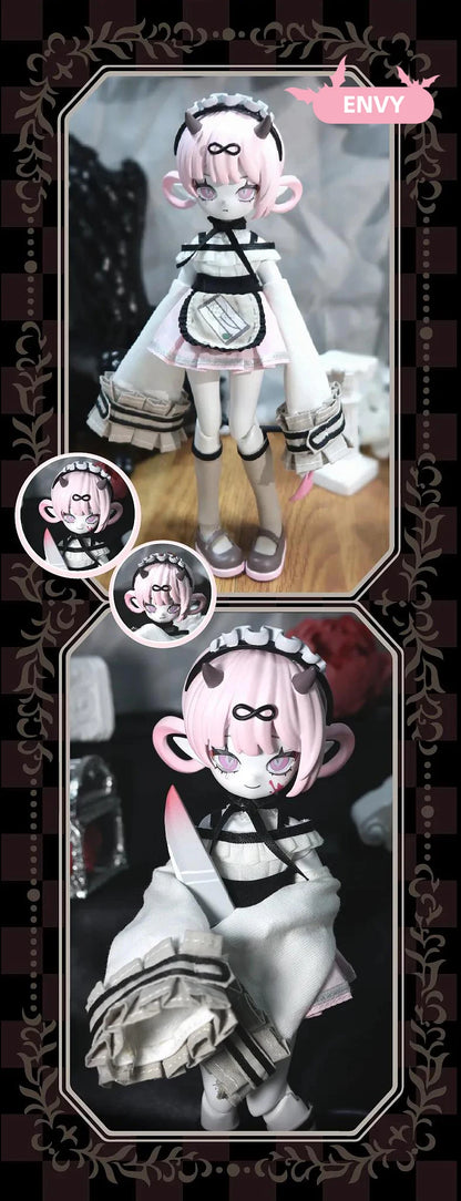 Genuine Devil's Horns Blind Box — 1/8 Movable Doll Ornament, Trendy Collectible Toy for Kids & Gift