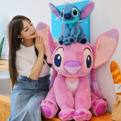 Disney Lilo & Stitch Kawaii Plush Doll – Large Soft Pillow Toy for Girl’s Room Decor & Valentine’s Day Gifts