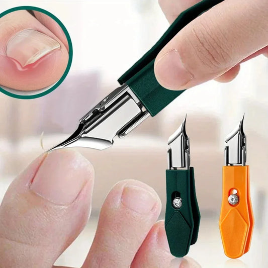 25° Slant Edge Nail Clipper - Stainless Steel Professional Ingrown Toenail Trimmer with Wide Opening Design