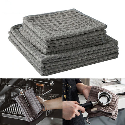 Super Absorbent Barista Towel – Lint-Free Square Coffee Machine Cleaning Cloth