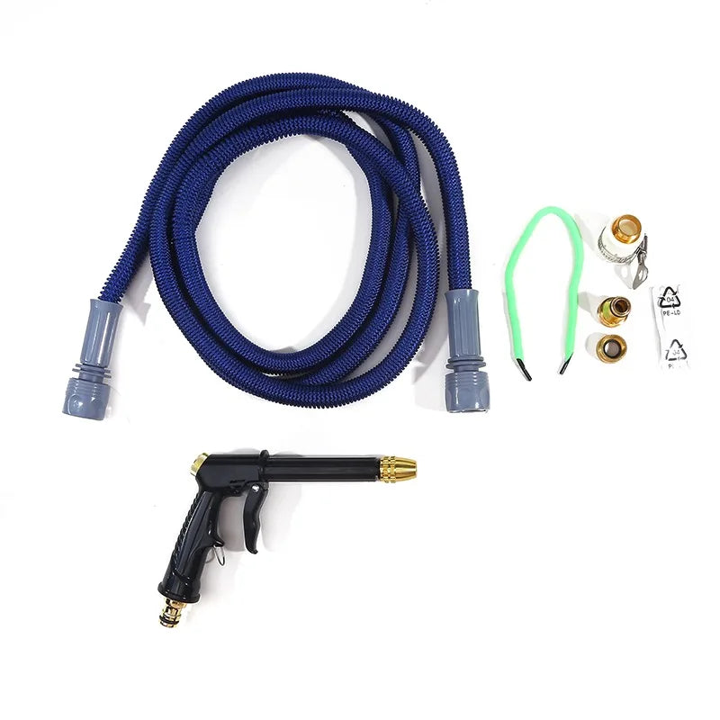 High-Pressure Water Hose Nozzle - Car Wash & Garden Sprinkler Gun with Quick Connector and Foam Jug Attachment