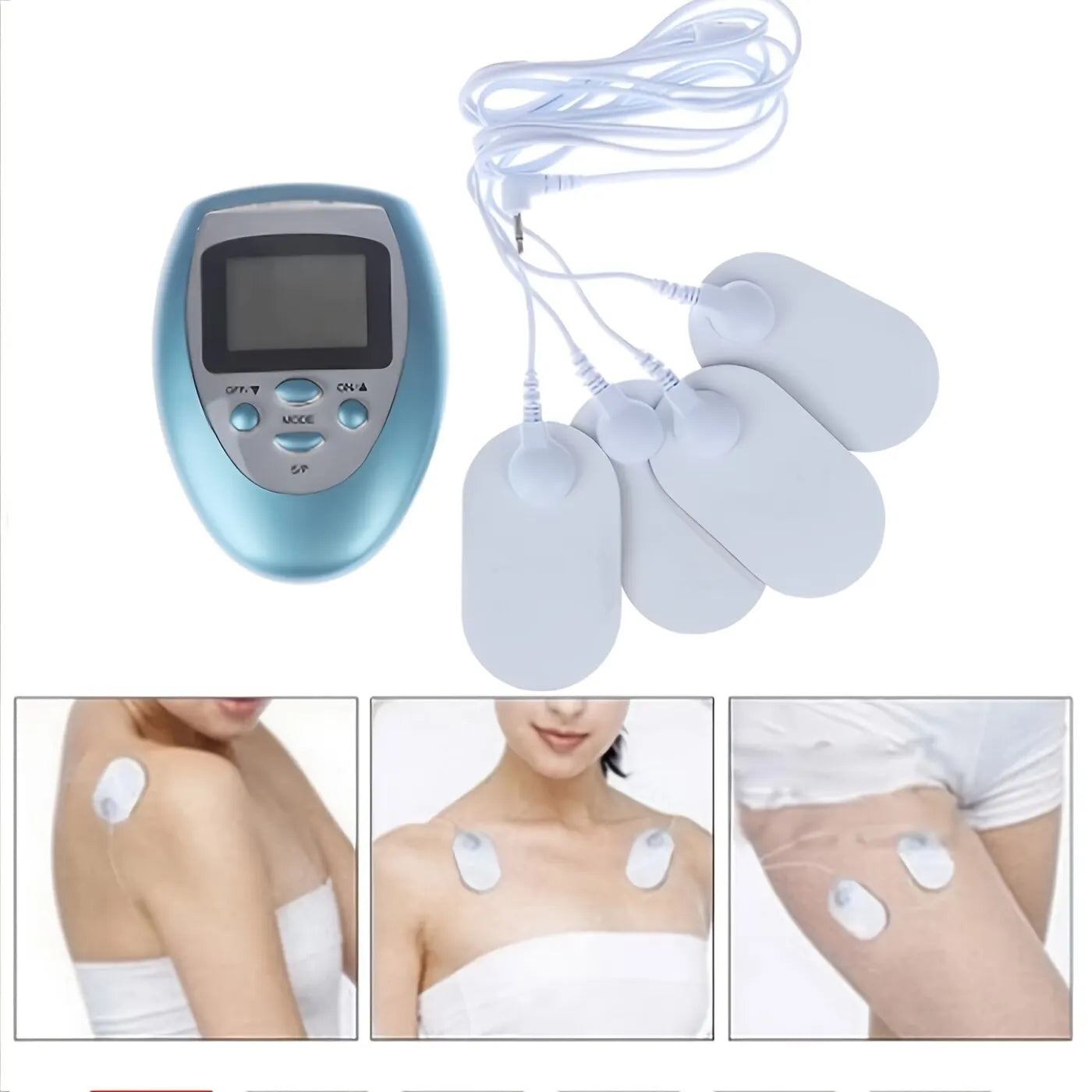 Micro Current Body Electric Massager: 8 Modes Multi-Function Massager with LED Display - Meridian Massage for Full Body Relief