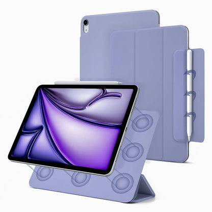 Magnetic Trifold Stand Case for iPad Pro & Air – Slim Fit for iPad Pro 12.9, Air 5/6, M4/M2 (2024 & 10th Gen)