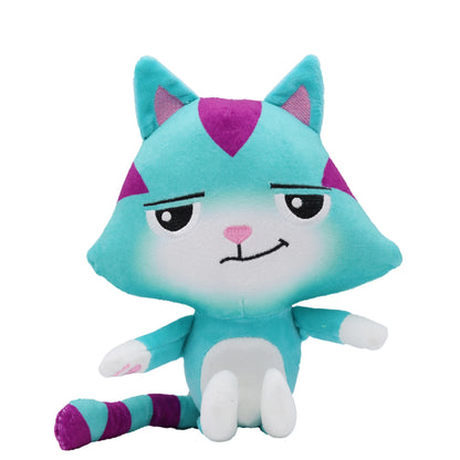 Gabby Dollhouse Plush Toys — Cute Cat & Mermaid Stuffed Dolls for Kids, Cartoon Animal Plushies