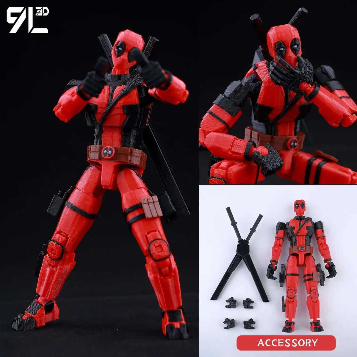 Venom Spider-Man Lucky13 Dummy13 Action Figure - 3D Printed T13 Multi-Jointed Anime Collectible Toy