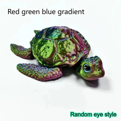 3D Printed Turtle Ornament - Cute Home Decor Collectible for Halloween & Christmas