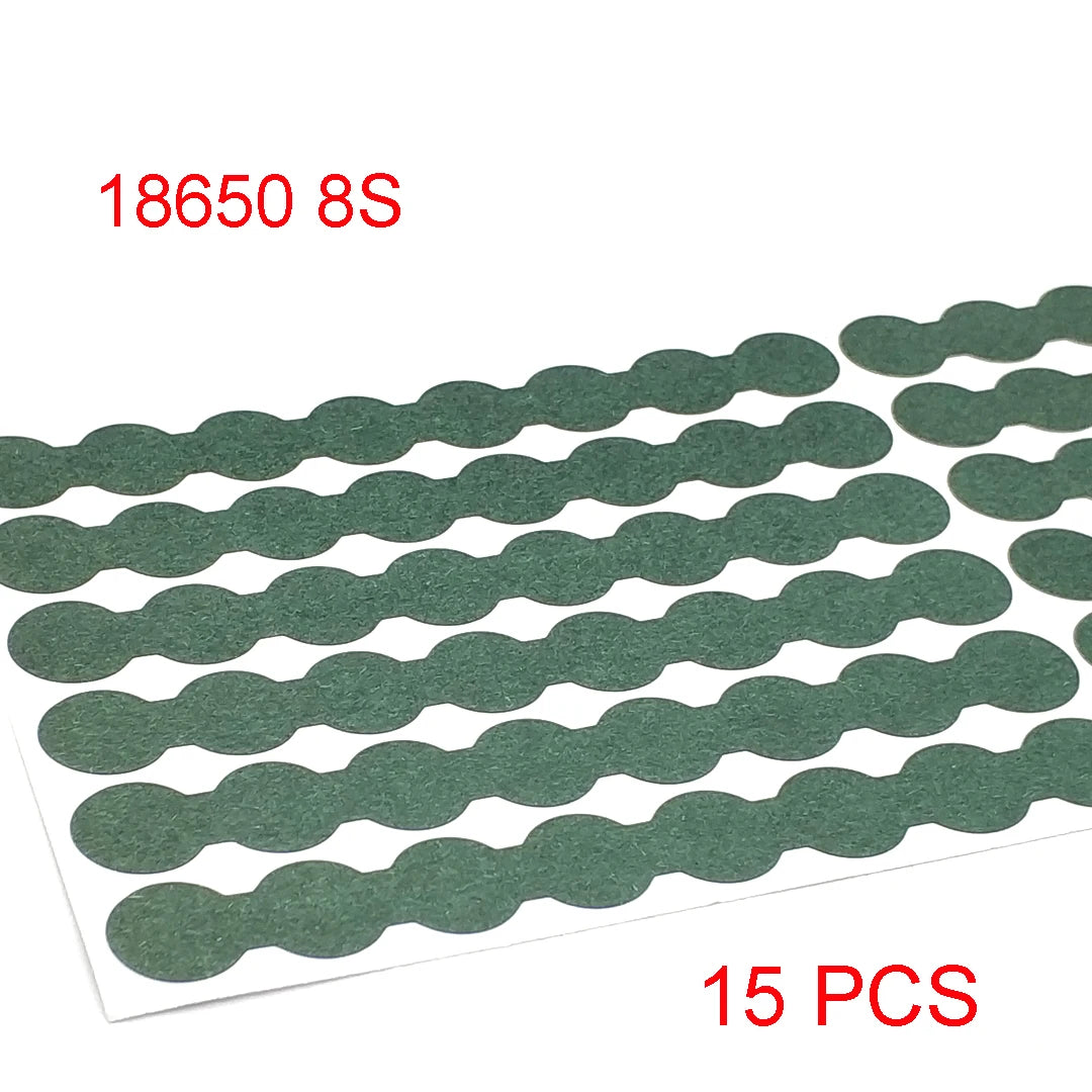 18650/21700/32650 Li-ion Battery Insulation Gasket – Barley Paper Insulating Glue Patch & Electrode Pads for Battery Pack