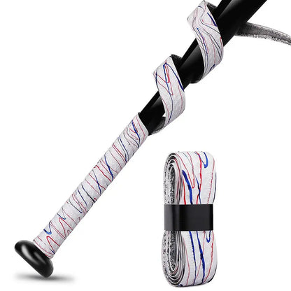 PU Baseball Bat Grip Tape – Multicolor Shock Absorption, Anti-Slip for Baseball, Softball, Cricket, and Hockey Bats