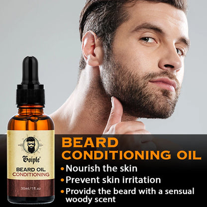 2-Piece Beard Volumizing & Conditioning Oil Set for Men – Moisturizing Facial Hair & Mustache Care Oil for Softer, Fuller, Healthier Beard Grooming