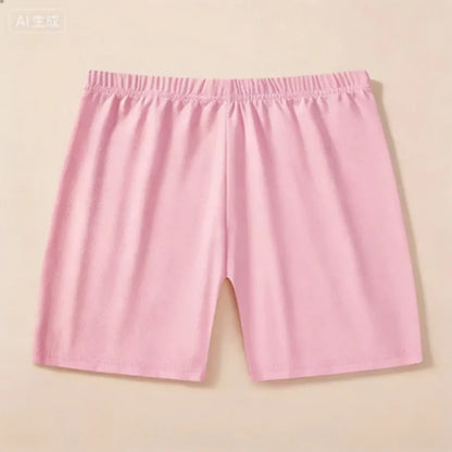 6-Piece Girls Modal Shorts Set - Soft Skin-Friendly Summer Basic Kids Bottoms