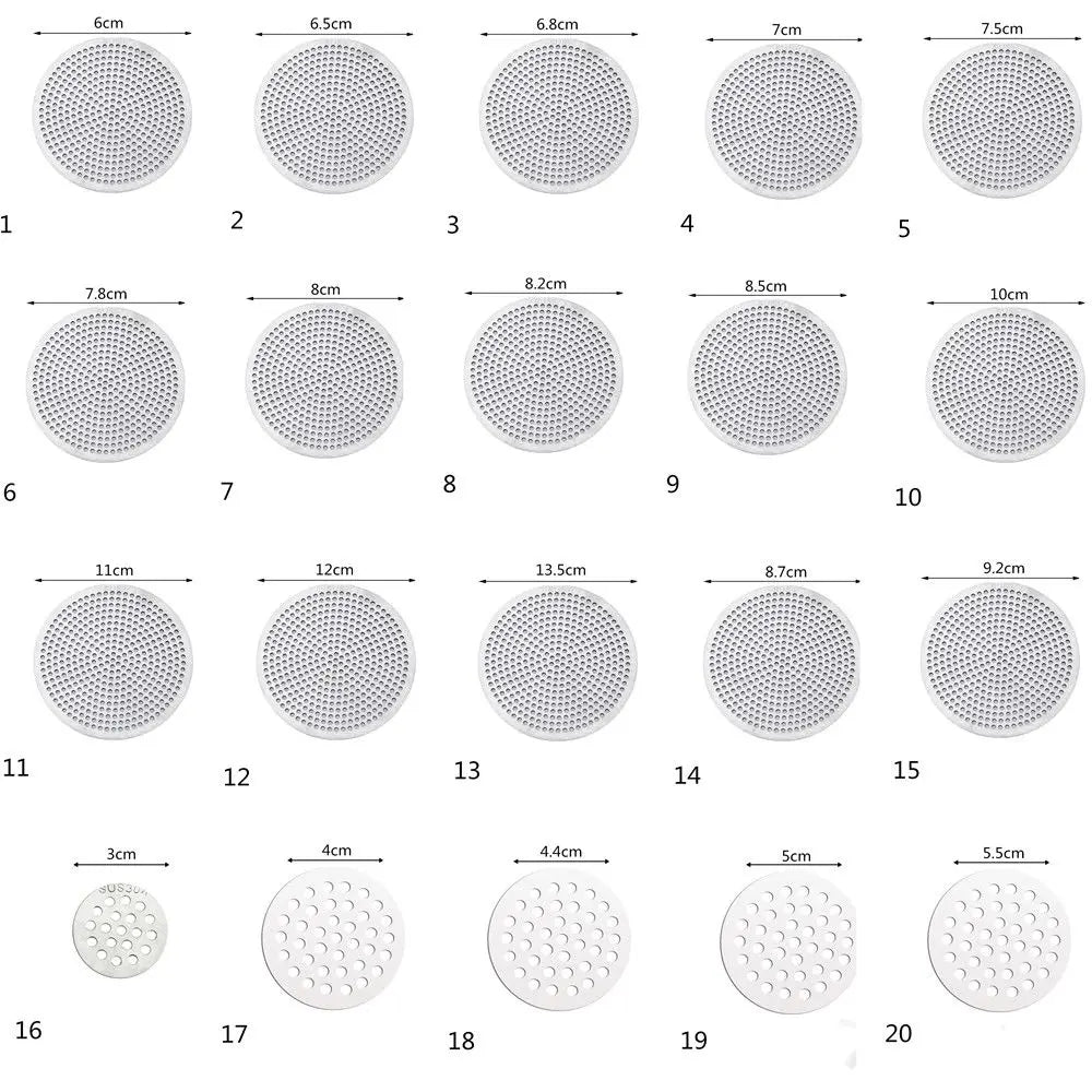 304 Stainless Steel Shower Drain Cover: Hair Filter Floor Drain Pad for Bathroom Accessories - Sink Strainer, Drains Cover