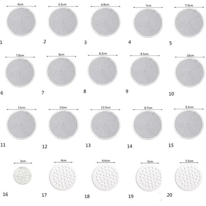 304 Stainless Steel Shower Drain Cover: Hair Filter Floor Drain Pad for Bathroom Accessories - Sink Strainer, Drains Cover