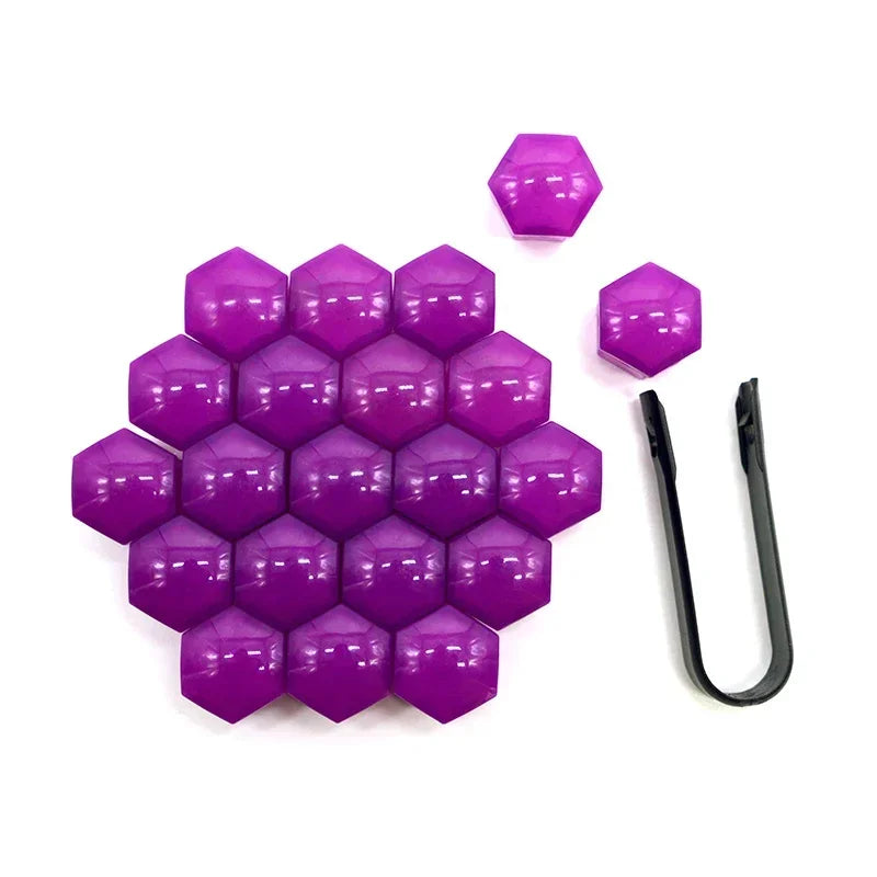 20PCS Car Wheel Nut Caps – Anti-Rust Tire Bolt Covers, 17/19/21mm Hub Protection & Exterior Decoration