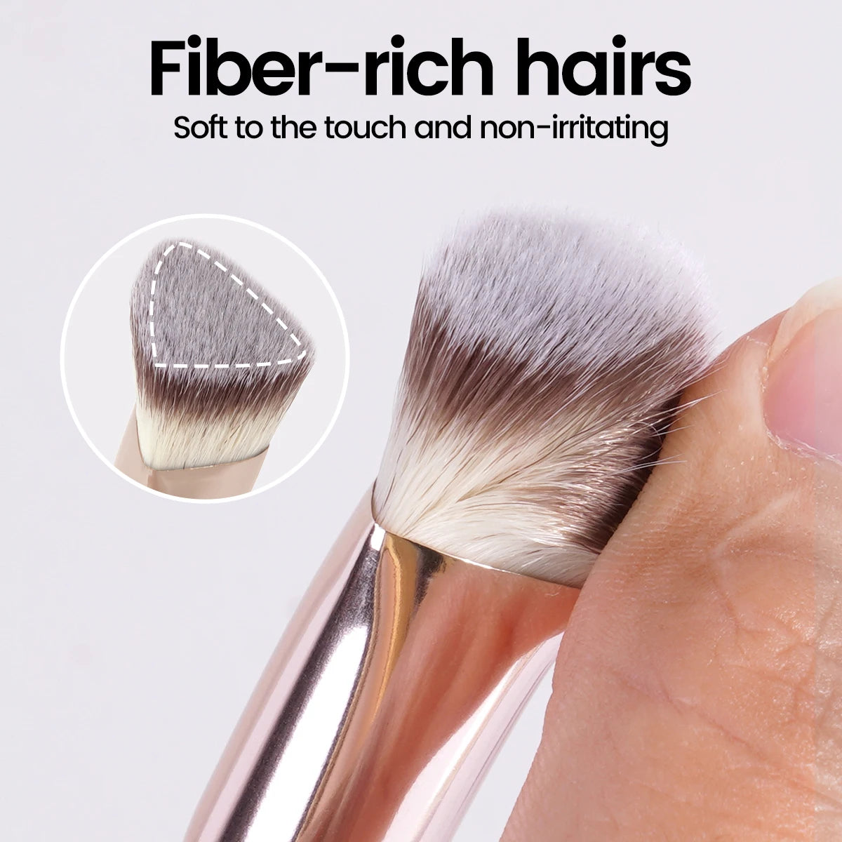 MAANGE Under Eye Concealer Brush - Triangle Foundation & Liquid Cream Blending Makeup Brush