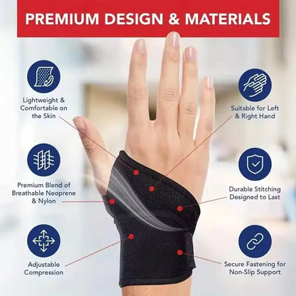 Adjustable Wrist Support Brace Gloves for Men & Women, Carpal Tunnel Hand Wrap for Fitness & Daily Use