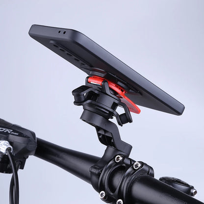 Quad Lock Motorcycle & Bike Phone Holder – 360° Rotatable Stand, Navigation Support, Secure Bracket for Bicycle