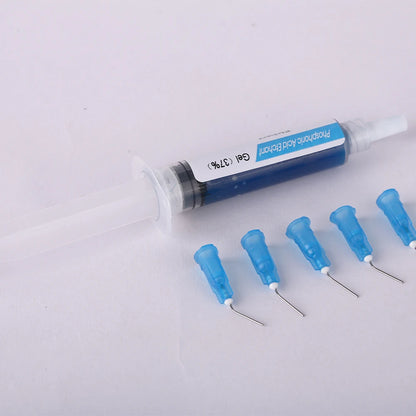 Dentistry Etching Gel 37% – Phosphoric Acid Teeth Cleaning Adhesive Resin for Braces Bonding with 5 Tips
