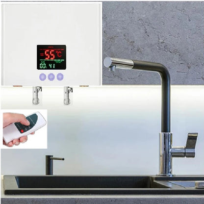 110V/220V Instant Water Heater 3000W/5500W | Wall-Mounted Electric Shower Heater for Bathroom & Kitchen Hot Water